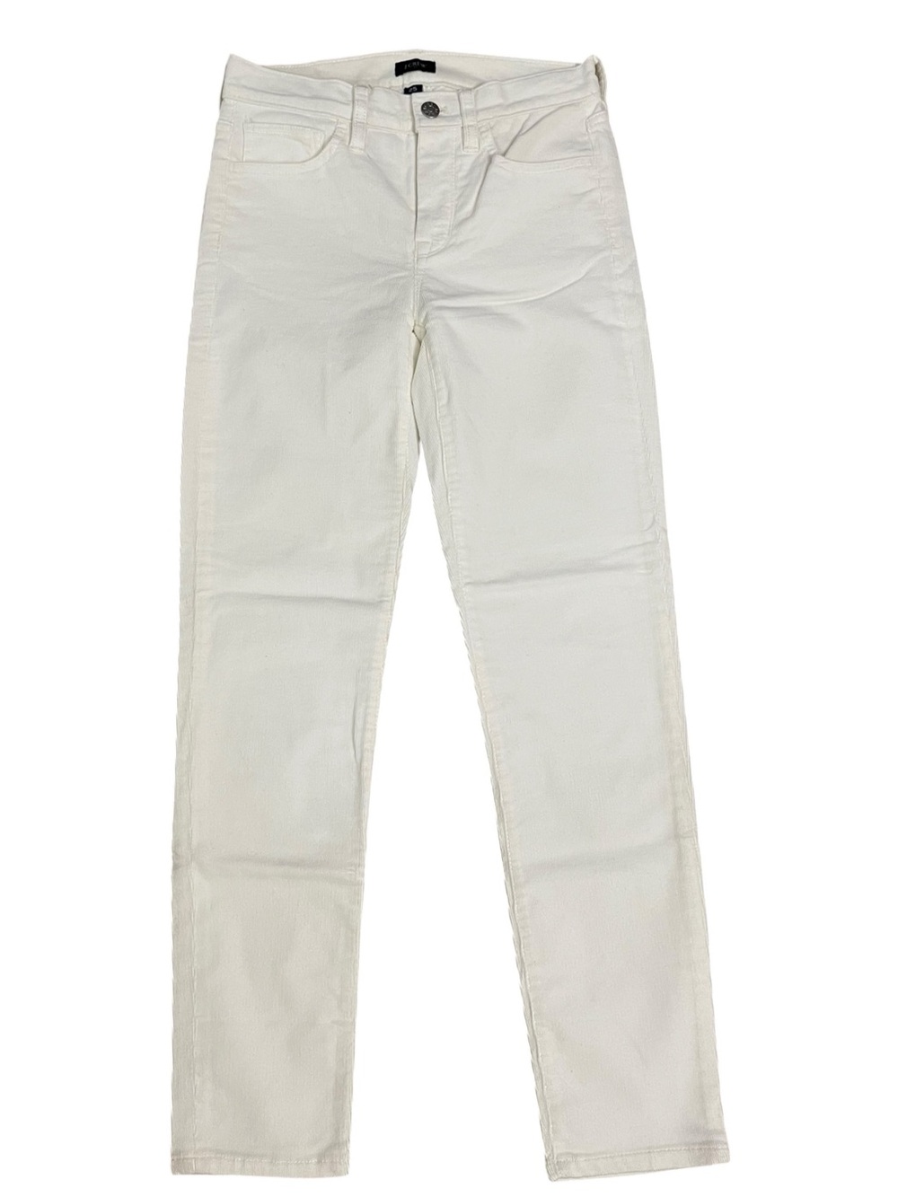 J. Crew Factory Slim White High Rise Skinny Cord Corduroy Jeans clean girl